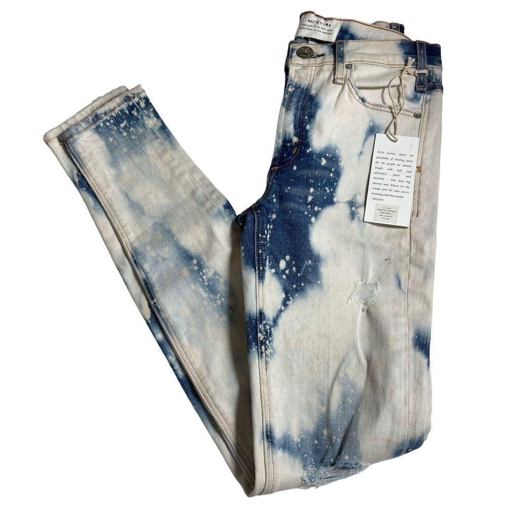 MCGUIRE Denim Newton Skinny Santana 21 Womens Size 23 New w/ Tags Tye Dye